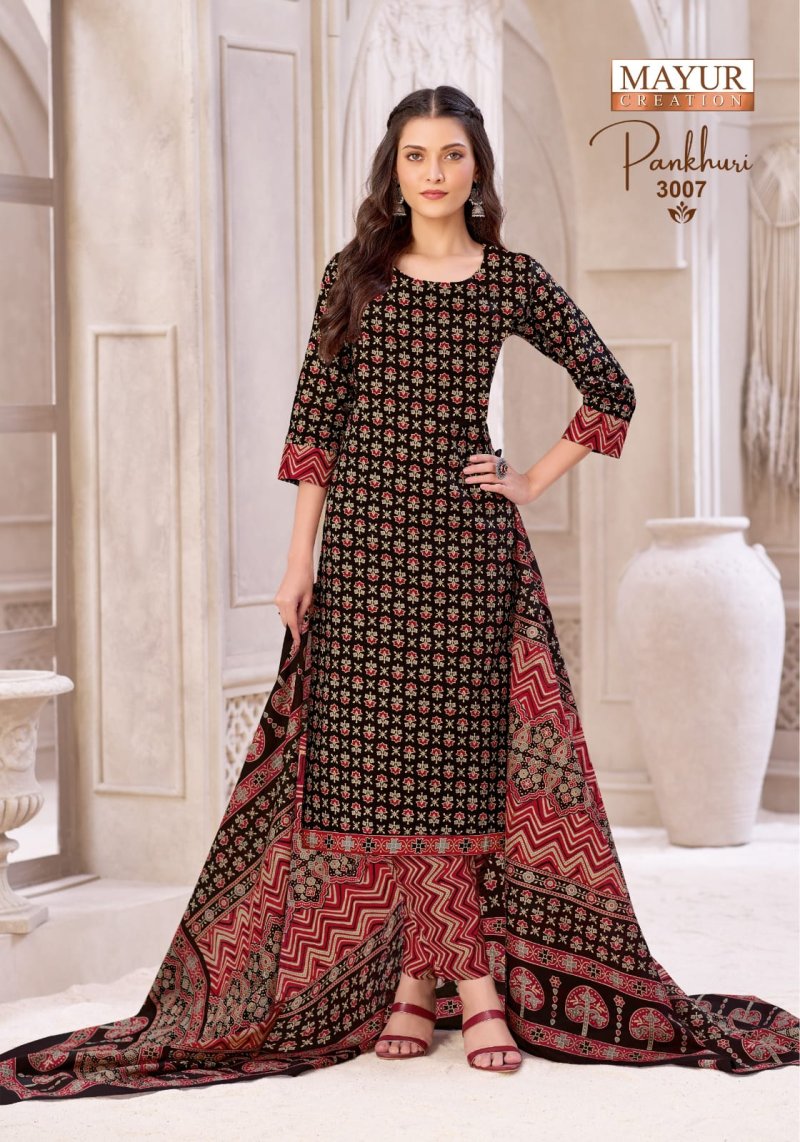 Pankhuri Vol 3 By Mayur Cotton Printed Dress Material 